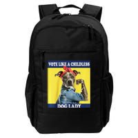 Childless Dog Lady Is Voting Kamala Election Usa 2024 Raglan Daily Commute Backpack