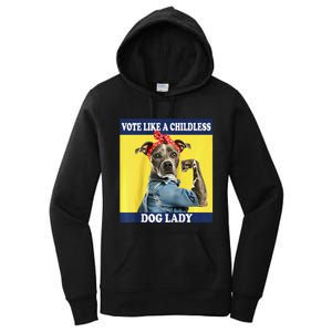 Childless Dog Lady Is Voting Kamala Election Usa 2024 Raglan Women's Pullover Hoodie