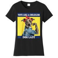 Childless Dog Lady Is Voting Kamala Election Usa 2024 Raglan Women's T-Shirt