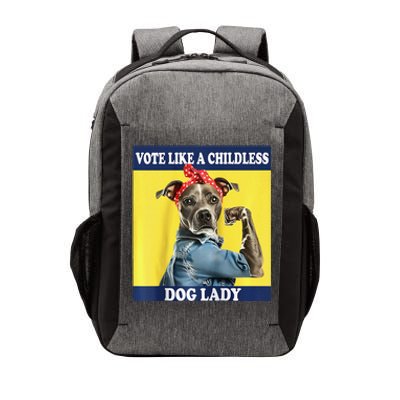 Childless Dog Lady Is Voting Kamala Election Usa 2024 Raglan Vector Backpack