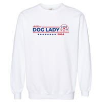 Childless Dog Lady Ladies Voting Election 2024 Usa Garment-Dyed Sweatshirt