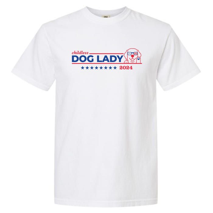 Childless Dog Lady Ladies Voting Election 2024 Usa Garment-Dyed Heavyweight T-Shirt