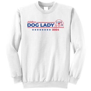 Childless Dog Lady Ladies Voting Election 2024 Usa Sweatshirt