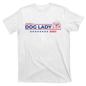 Childless Dog Lady Ladies Voting Election 2024 Usa T-Shirt