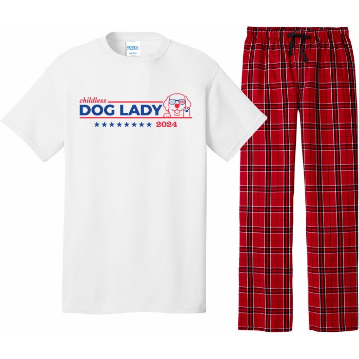 Childless Dog Lady Ladies Voting Election 2024 Usa Pajama Set