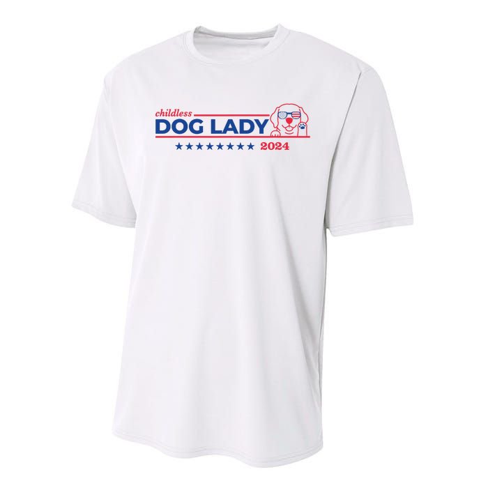 Childless Dog Lady Ladies Voting Election 2024 Usa Performance Sprint T-Shirt