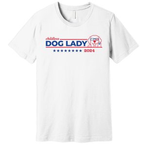 Childless Dog Lady Ladies Voting Election 2024 Usa Premium T-Shirt