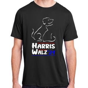 Cat Dog Ladies For Kamala 2024 President Kamala Harris Walz Adult ChromaSoft Performance T-Shirt