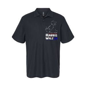 Cat Dog Ladies For Kamala 2024 President Kamala Harris Walz Softstyle Adult Sport Polo