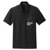 Cat Dog Ladies For Kamala 2024 President Kamala Harris Walz Dry Zone Grid Polo