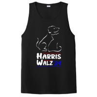 Cat Dog Ladies For Kamala 2024 President Kamala Harris Walz PosiCharge Competitor Tank