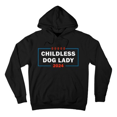 Childless Dog Lady Is Voting Kamala Election Usa 2024 Hoodie