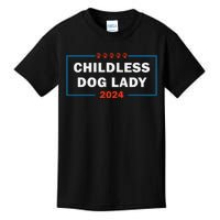 Childless Dog Lady Is Voting Kamala Election Usa 2024 Kids T-Shirt