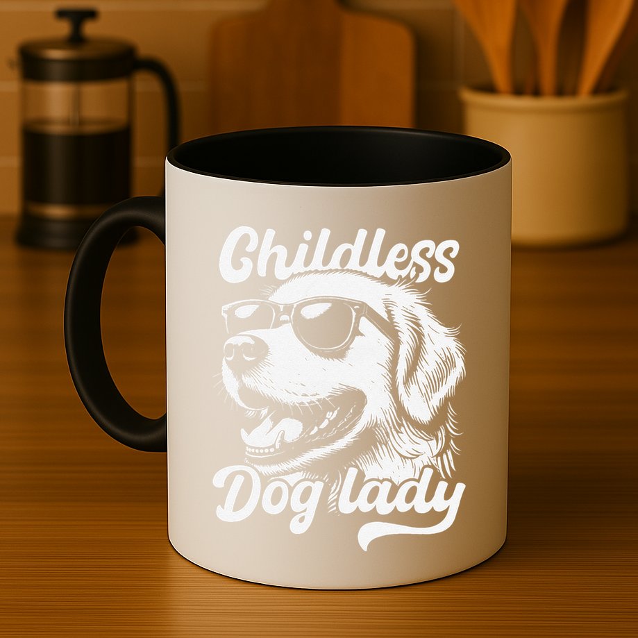 Childless Dog Lady Funny Dog Lover Meme Mug
