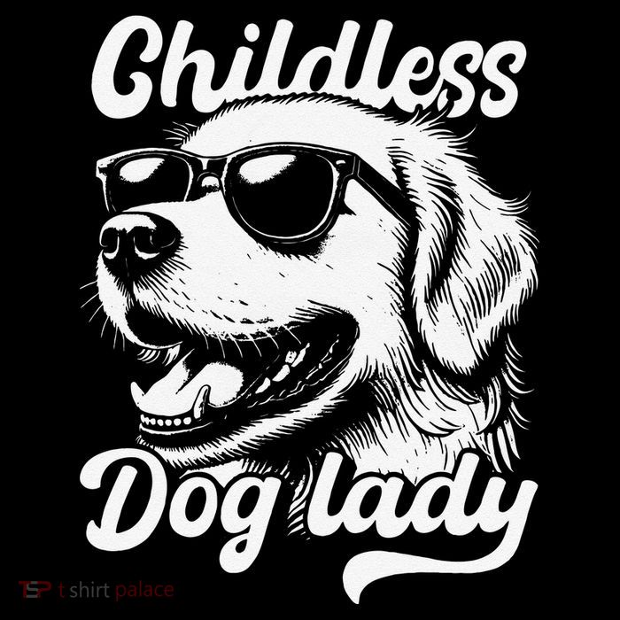Childless Dog Lady Funny Dog Lover Meme Flatbill Hat
