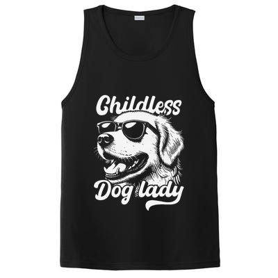 Childless Dog Lady Funny Dog Lover Meme PosiCharge Competitor Tank