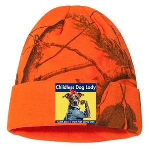 Childless Dog Lady Is Voting Kamala Election Usa 2024 Kati Licensed 12" Camo Beanie