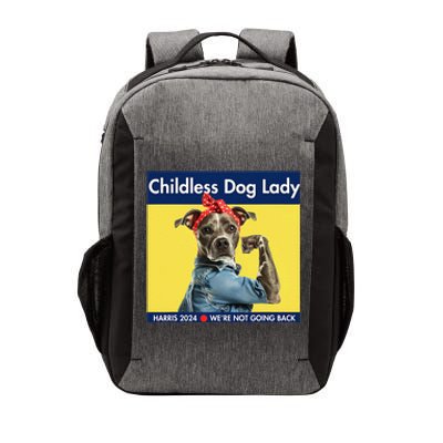 Childless Dog Lady Is Voting Kamala Election Usa 2024 Vector Backpack