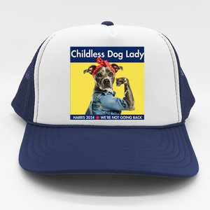 Childless Dog Lady Is Voting Kamala Election Usa 2024 Trucker Hat