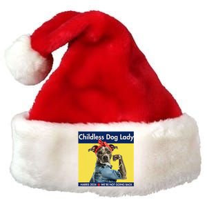 Childless Dog Lady Is Voting Kamala Election Usa 2024 Premium Christmas Santa Hat