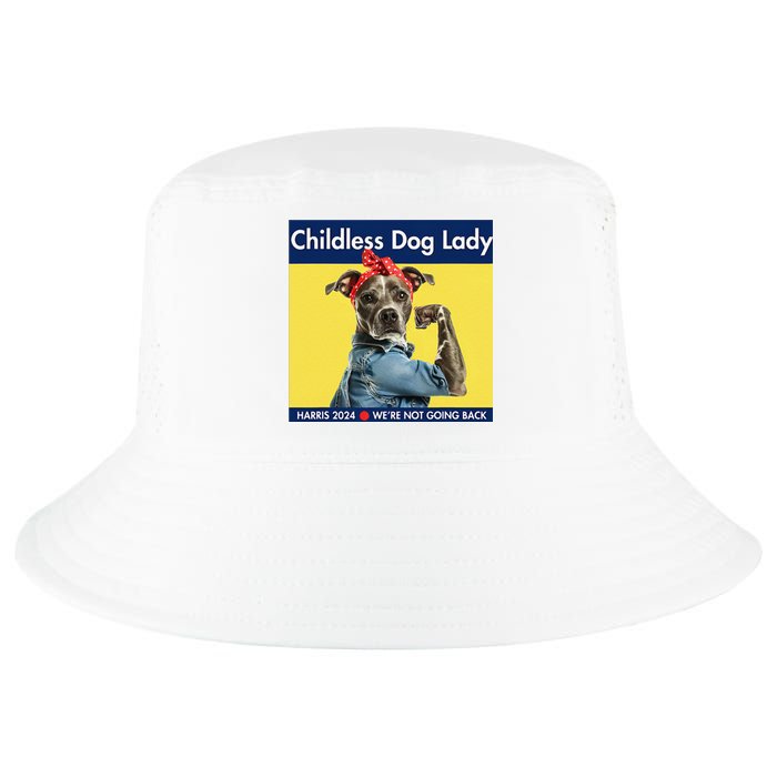 Childless Dog Lady Is Voting Kamala Election Usa 2024 Cool Comfort Performance Bucket Hat