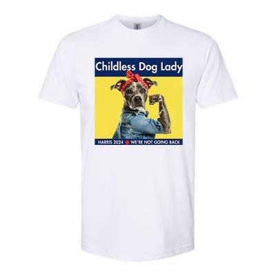 Childless Dog Lady Is Voting Kamala Election Usa 2024 Softstyle CVC T-Shirt