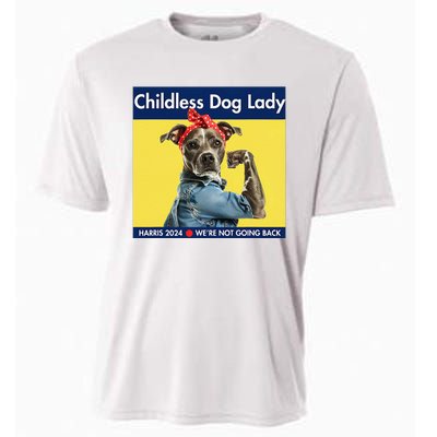 Childless Dog Lady Is Voting Kamala Election Usa 2024 Cooling Performance Crew T-Shirt