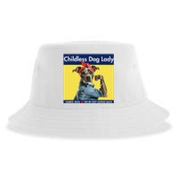 Childless Dog Lady Is Voting Kamala Election Usa 2024 Sustainable Bucket Hat