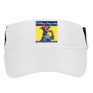 Childless Dog Lady Is Voting Kamala Election Usa 2024 Adult Drive Performance Visor