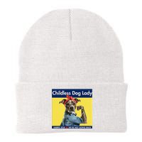 Childless Dog Lady Is Voting Kamala Election Usa 2024 Knit Cap Winter Beanie