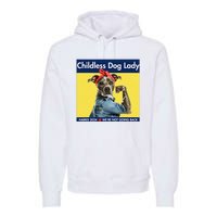 Childless Dog Lady Is Voting Kamala Election Usa 2024 Premium Hoodie