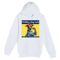 Childless Dog Lady Is Voting Kamala Election Usa 2024 Premium Pullover Hoodie