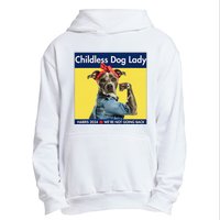 Childless Dog Lady Is Voting Kamala Election Usa 2024 Urban Pullover Hoodie