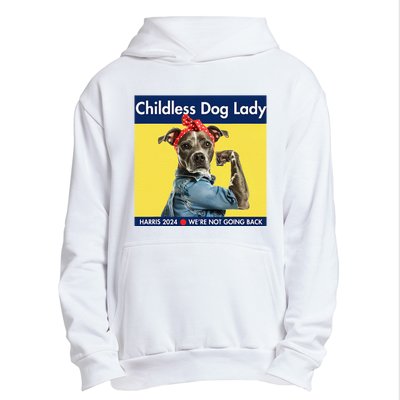 Childless Dog Lady Is Voting Kamala Election Usa 2024 Urban Pullover Hoodie