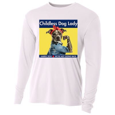 Childless Dog Lady Is Voting Kamala Election Usa 2024 Cooling Performance Long Sleeve Crew