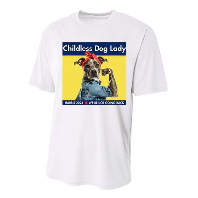 Childless Dog Lady Is Voting Kamala Election Usa 2024 Performance Sprint T-Shirt