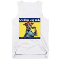 Childless Dog Lady Is Voting Kamala Election Usa 2024 Tank Top