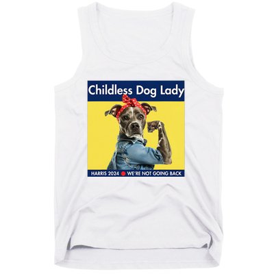 Childless Dog Lady Is Voting Kamala Election Usa 2024 Tank Top