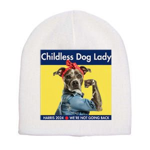 Childless Dog Lady Is Voting Kamala Election Usa 2024 Short Acrylic Beanie