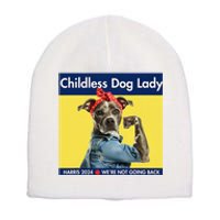 Childless Dog Lady Is Voting Kamala Election Usa 2024 Short Acrylic Beanie