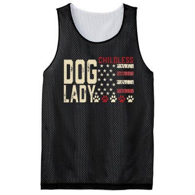 Childless Dog Lady Vote 2024 Us Flag Democratic President Mesh Reversible Basketball Jersey Tank