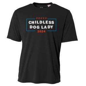 Childless Dog Lady Is Voting Kamala Election Usa 2024 Pro Democrat Cooling Performance Crew T-Shirt