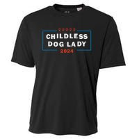 Childless Dog Lady Is Voting Kamala Election Usa 2024 Pro Democrat Cooling Performance Crew T-Shirt