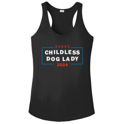 Childless Dog Lady Is Voting Kamala Election Usa 2024 Pro Democrat Ladies PosiCharge Competitor Racerback Tank