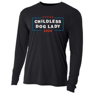 Childless Dog Lady Is Voting Kamala Election Usa 2024 Pro Democrat Cooling Performance Long Sleeve Crew