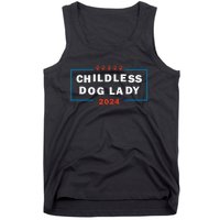 Childless Dog Lady Is Voting Kamala Election Usa 2024 Pro Democrat Tank Top