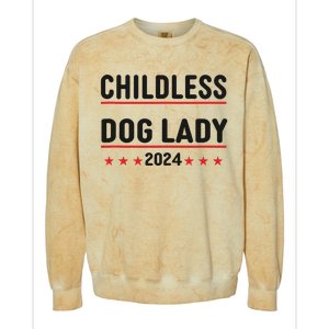 Childless Dog Ladies Dog Lady Colorblast Crewneck Sweatshirt