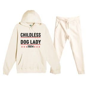 Childless Dog Ladies Dog Lady Premium Hooded Sweatsuit Set