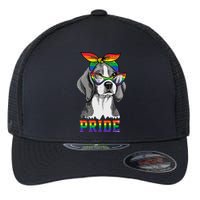 Cute Dog Lover Puppy Owner Beagle Mom Dad Gay Lesbian LGBT Flexfit Unipanel Trucker Cap