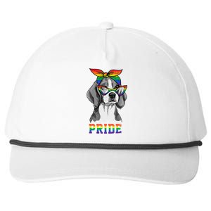 Cute Dog Lover Puppy Owner Beagle Mom Dad Gay Lesbian LGBT Snapback Five-Panel Rope Hat